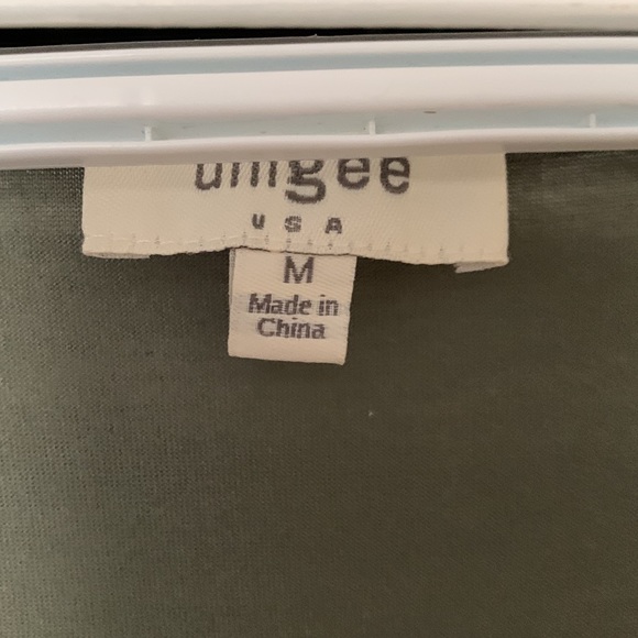 Umgee Sage Green Romper Pockets size Medium - Picture 4 of 7